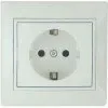 фото Розетка 1-м СП Мира с/з з/ш бел/бел.