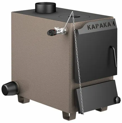 Фото №0 Твердотопливный котел Каракан 8 ТПЭ 3, 8 кВт, одноконтурный, с плитой