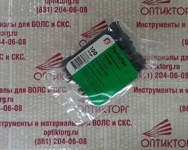 фото Стяжка нейлоновая КСС 3х100 мм, чёрная