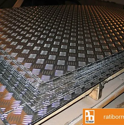 Фото №0 Лист алюминиевый рифленый 2х1500х3000 мм квинтет