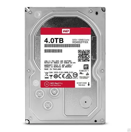 Фото №0 Жесткий диск 3.5" 4Tb WesternDigital WD Red Pro WD4002FFWX, 
7200rpm, 128Mb