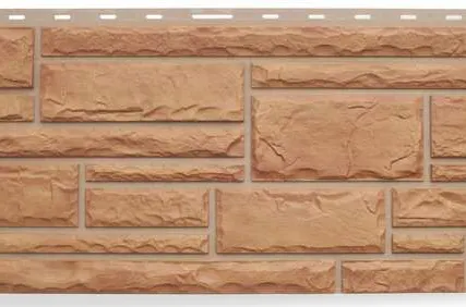 Фото №0 Фасадная панель Камень (бежевый)