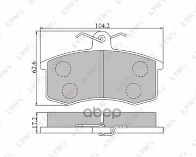 фото Колодки Тормозные Дисковые | Перед | LYNXauto арт. BD4605