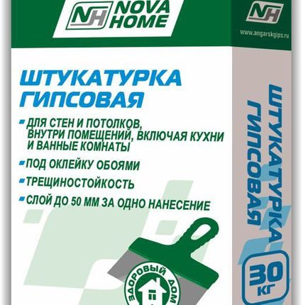 Фото №0 Штукатурка гипсовая Nova Home, 30кг