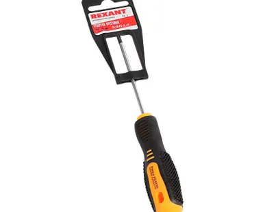 фото Отвертка крестовая PH 0х75мм двухкомпонентная рукоятка Rexant 12-4726