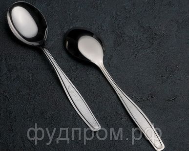 фото Ложка столовая 20см "Силуэт" упращенная обработка, толщина 1 мм