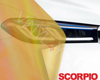 фото Тонер на фары Scorpio хамелеон желтый