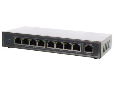 фото POE коммутатор (switch) 8 портов 48V 130 W