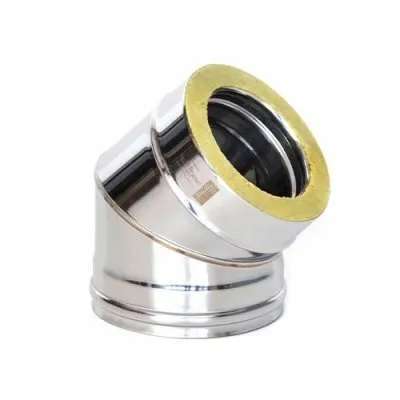 Фото №0 Дымоходы Теплов и Сухов Отвод Термо 45* ОТ-Р 430-0.5/430 D130/200 (2S)