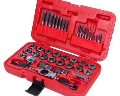 фото Набор метчиков и плашек SK-5 M3-M12, кейс, 40 предметов МАСТАК 351-00040C