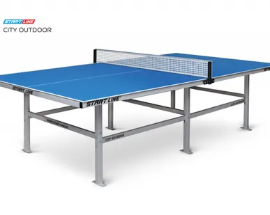 фото Стол теннисный City Всепогодный с сеткой Синий
