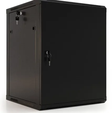 Фото №0 TWB-0445-SR-RAL9004 Шкаф настенный 19", 4U