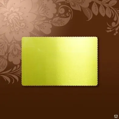 Фото №0 Визитка металлическая (золото/волна) jsmp 54*86