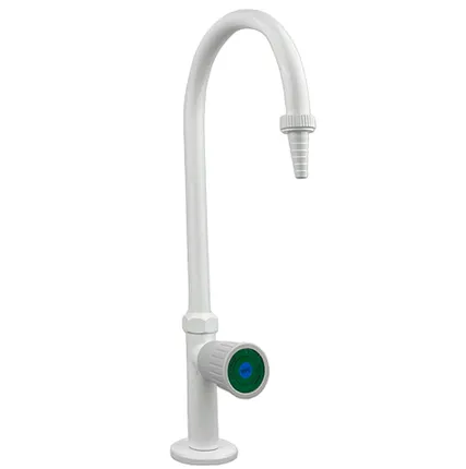 Фото №0 Лабораторный кран для холодной воды Stegler KV-1-390 (латунь, высота 390 мм)