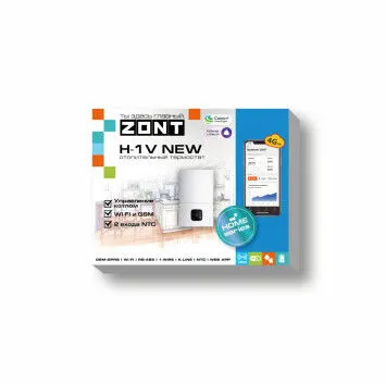 Фото №0 Термостат GSM и Wi-Fi ZONT H-1V NEW, GSM через смс и Wi-Fi приложение