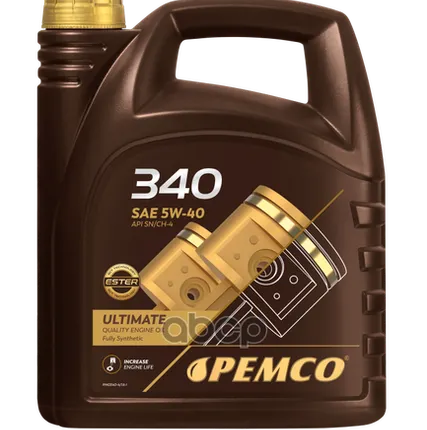 Фото №0 PEMCO 5W-40 Sn/Ch-4, A3/B4 4Л (Синт. Мотор. Масло)