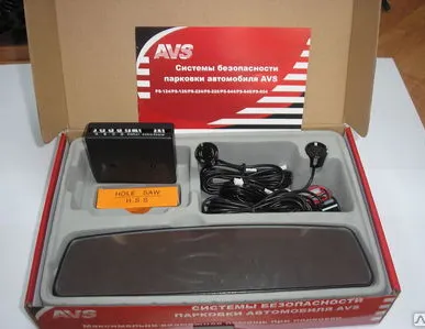 фото Парктроник AVS PS-654 c зеркалом VFD