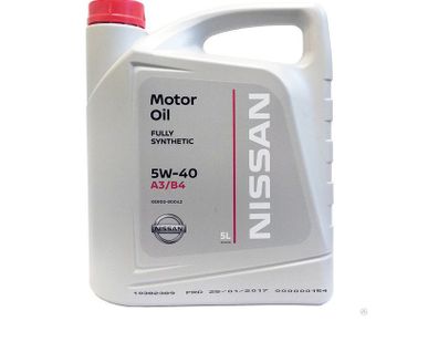 фото Nissan масло моторное SAE 5W40 SN/CF (5л.)
