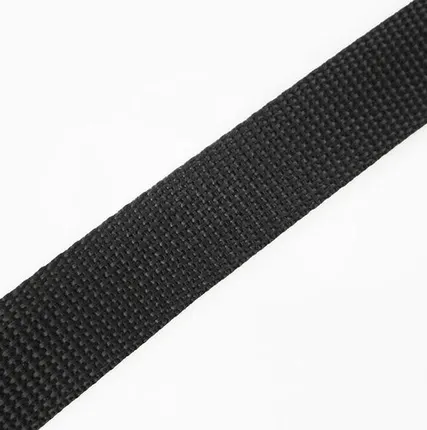 Фото №0 Стропа текстильная лента ременная 20 мм цвет черный