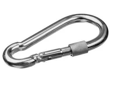 фото Карабин 10х100мм оцинкованный DIN 5299D с муфтой