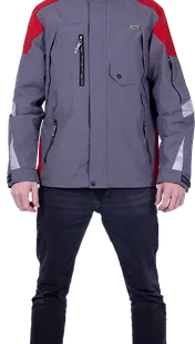 фото Куртка-штормовка РЕСПЕКТ, серый-красный