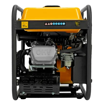 Фото №10 Генератор инверторный 94709 Denzel GK-5500iF, 5.5 кВт, 220 В, бак 7 л, ручной стартер, 32 кг