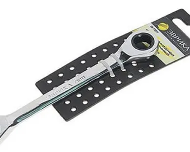 фото Ключ накидной 10х11мм трещоточный ЭВРИКА 71011