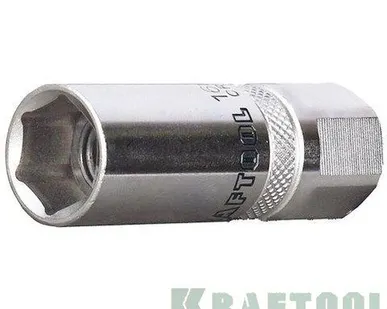 фото Торцовая головка KRAFTOOL, свечная,Cr-V,"FLANK", 1/2", 16 мм Kraftool Торц