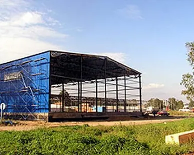 фото Ангар из металлоконструкций