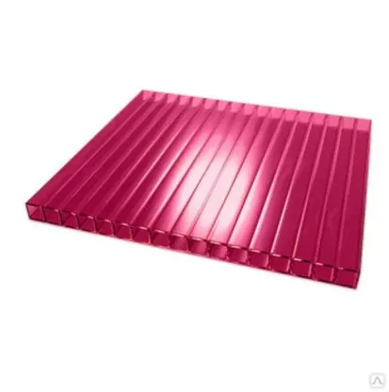 Фото №0 Сотовый поликарбонат "SOTALIGHT" Гранат 4 мм