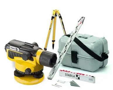 фото Оптический нивелир STABILA OLS 26 + штатив BST-S + рейка TNL 500