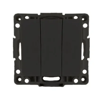 Фото №0 Механизм выключателя 3-кл.Стокгольм 10А черн. PROxima EKF EZV10-024-10