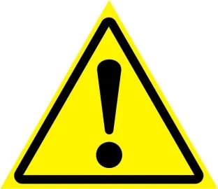 фото Наклейка "Внимание, опасность"