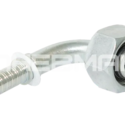 Фото №0 801113_DKO-10S90-8 - Штуцер угловой 90* с гайкой, тип DKO-10S90 (М18х1,5) по DIN2353 для рукава DN8, 350бар