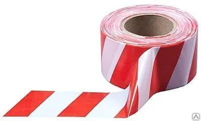 Фото №0 Лента оградительная ЛО "Усиленная" 80 мкм