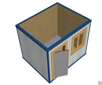 Фото №0 Бытовка 2 на 3 метра БК 013 отделка ДВП. Изготовим за 1 день! с НДС