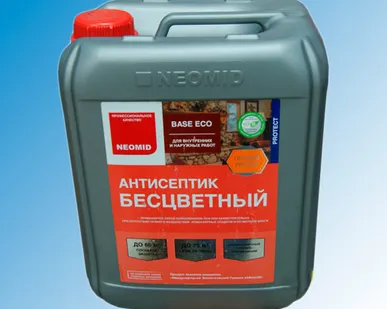 фото Антисептик NEOMID Base Eco для внутренних и наружных работ, 5 л, безцветный