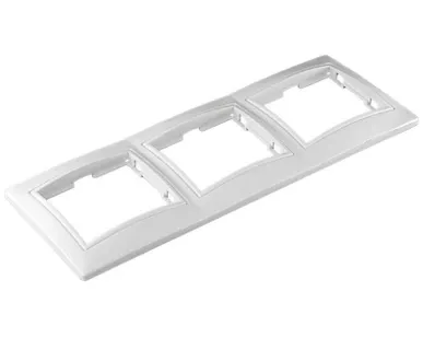 фото Рамка 3-м СП Севиль горизонт. бел. UNIVersal С0045