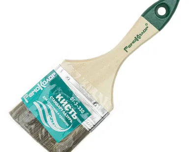 фото Кисть плоская 75 (смешанная щетина) "СТАНДАРТ ЛАЗУРЬ"