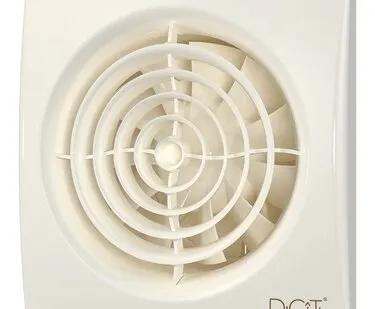 фото AURA 4C Ivory вентилятор осевой вытяжной с обратным клапаном d100 DiCiTi