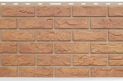 Фото №0 Фасадная панель Кирпич (бежевый)