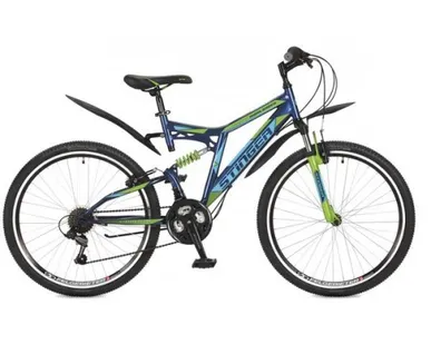 фото Велосипед STINGER HIGHLANDER 100V синий 26"/18"