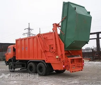 Фото №0 Мусоровоз КО-427-01 на шасси КамАЗ 65115 (c порталом) Евро3