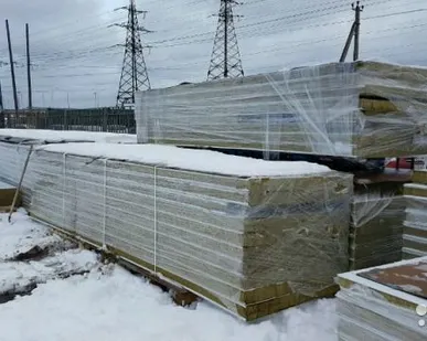 фото Сэндвич панели Минвата 100 мм, 6,52 м