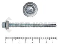 Фото №0 Саморез кровельный, с увеличенным сверлом PT-5 15мм, 5,5х76 К КРЕП-КОМП (1000шт)