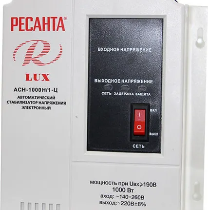 Фото №0 Стабилизатор РЕСАНТА ACH 1000 H 1Ц Lux РЕСАНТА ACH 1000 H 1Ц Lux
в