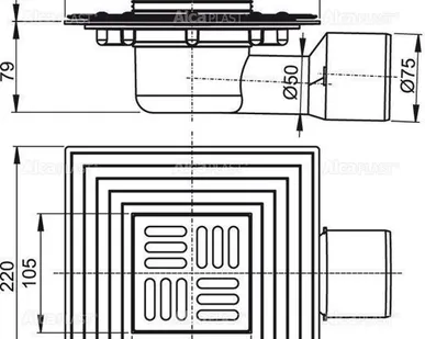 фото Душевой трап AlcaPlast APV3344