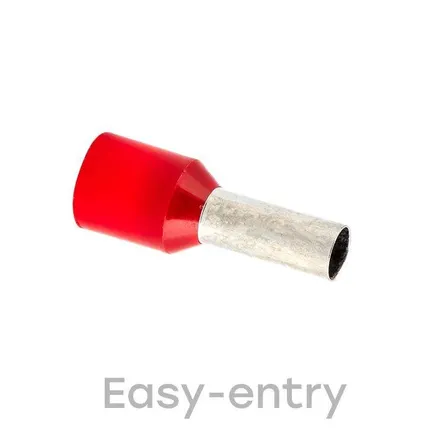 Фото №0 Наконечник штыревой втулочный изол. НШвИ 10.0-12 (уп.50шт) EKF nhvi-10.0-12