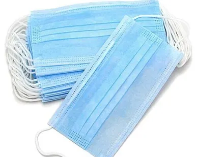 фото Маска одноразовая трехслойная