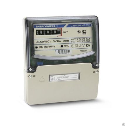 Фото №0 Счетчик ЦЭ-6803В 230В 10-100А 3ф.  Р32